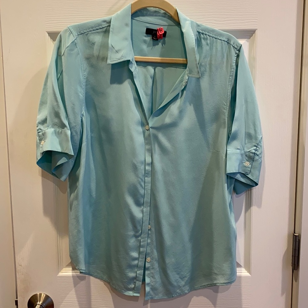 J. Crew shirt sleeve silk blouse